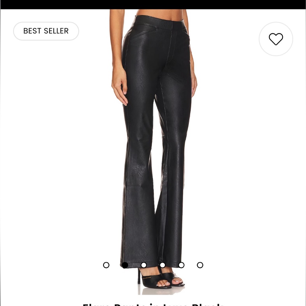 SPANX Flare Pants in luxe black